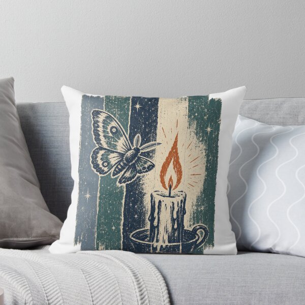 Item preview, Moth at the Candle Flame Witchcore Art designed and sold by VisualArtsOasis.