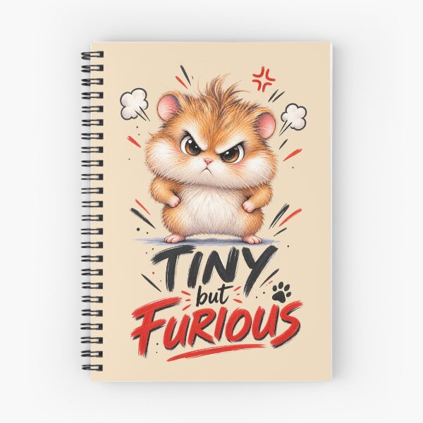 Item preview, Tiny but Furious Hamster – Funny Angry Hamster designed and sold by Sasas Design.