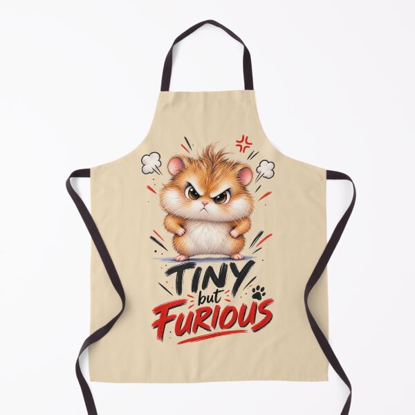 Item preview, Tiny but Furious Hamster – Funny Angry Hamster designed and sold by Sasas Design.