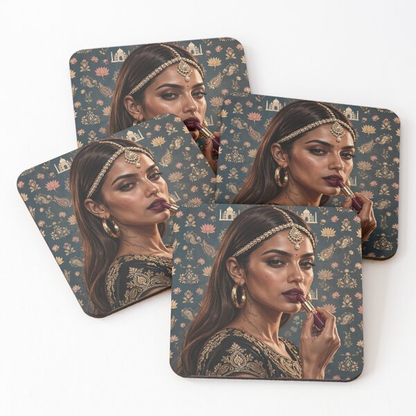 Item preview, Modern Indian Queen & Taj Mahal designed and sold by LenNo9881.