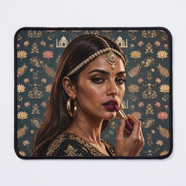Item preview, Modern Indian Queen & Taj Mahal designed and sold by LenNo9881.