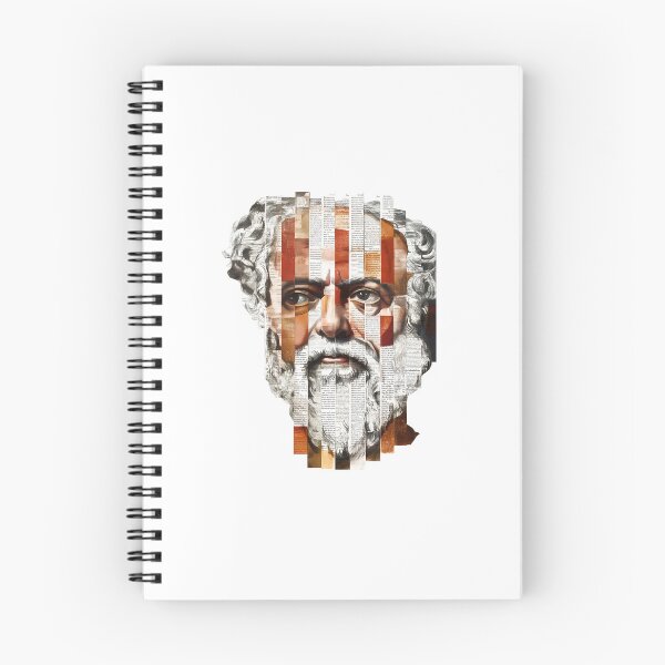 Item preview, Socrates & Ancient Greek Philosophers Collage - Stoicism & Classical Philosophy Decor (T-Shirt, Poster & Sticker) designed and sold by OzzFrequency.