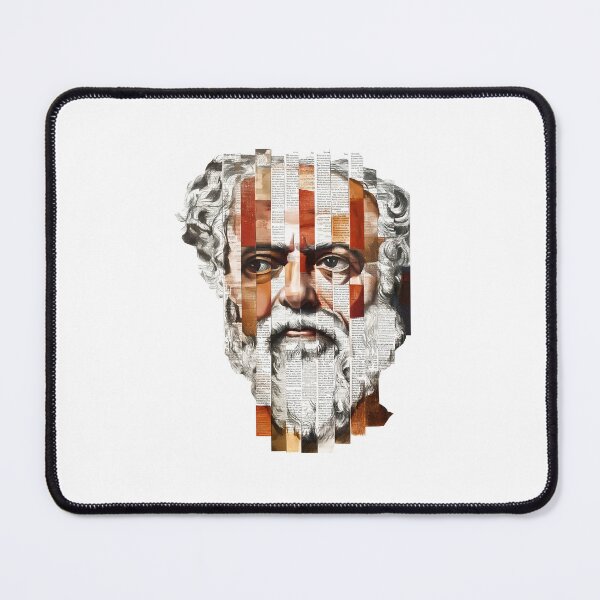 Item preview, Socrates & Ancient Greek Philosophers Collage - Stoicism & Classical Philosophy Decor (T-Shirt, Poster & Sticker) designed and sold by OzzFrequency.