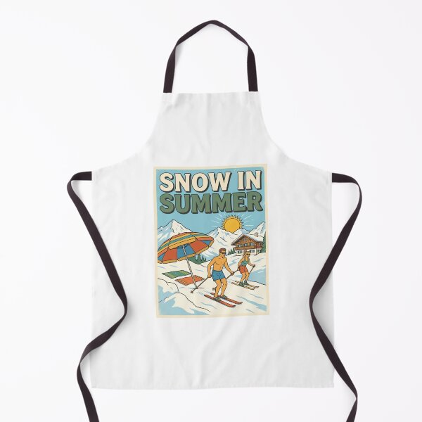 Item preview, Snow in Summer Vintage Ski Resort Travel Poster designed and sold by urbinet.