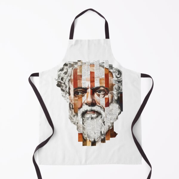 Item preview, Socrates & Ancient Greek Philosophers Collage - Stoicism & Classical Philosophy Decor (T-Shirt, Poster & Sticker) designed and sold by OzzFrequency.