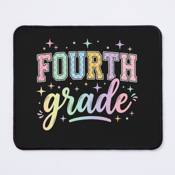 Item preview, Back to School Checkered Fourth Grade Team Teacher Students designed and sold by viectory.