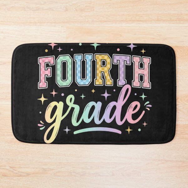 Item preview, Back to School Checkered Fourth Grade Team Teacher Students designed and sold by viectory.