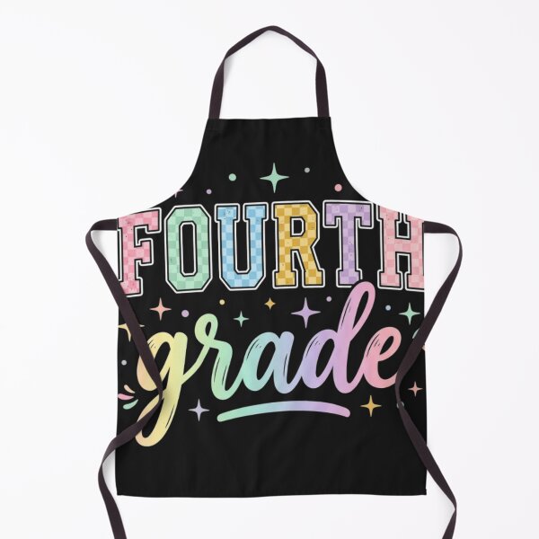 Item preview, Back to School Checkered Fourth Grade Team Teacher Students designed and sold by viectory.
