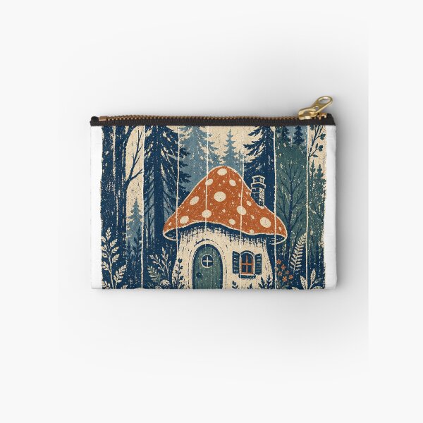 Item preview, Mushroom Cottage in the Deep Woods Witchy Halloween Aesthetic designed and sold by VisualArtsOasis.