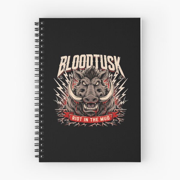 Item preview, Bloodtusk Riot In The Mud Wild Boar Deathcore Graphic designed and sold by Enea Kelo.