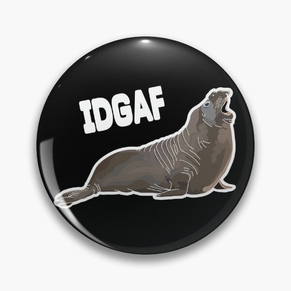 Item preview, Neil the Seal IDGAF designed and sold by Teddy-FauxBear.