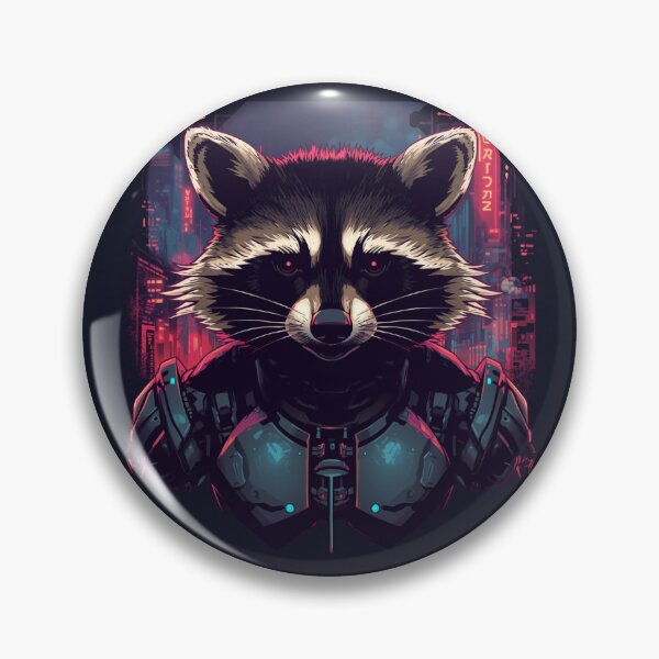 Item preview, Cyborg Raccoon designed and sold by ArtCraftLab.