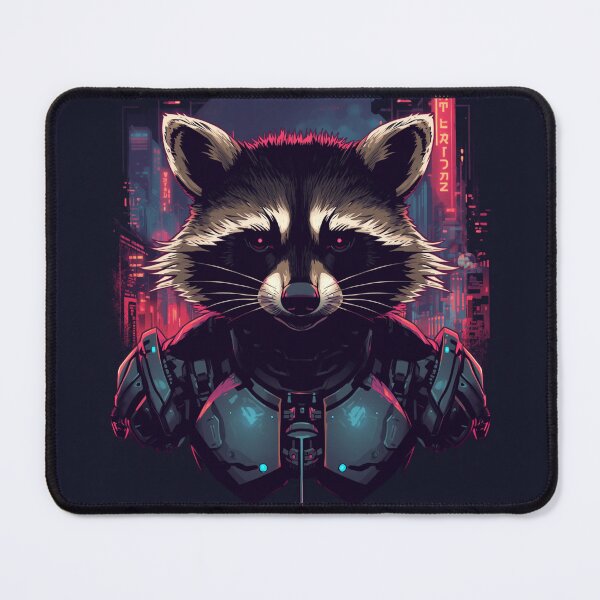 Item preview, Cyborg Raccoon designed and sold by ArtCraftLab.