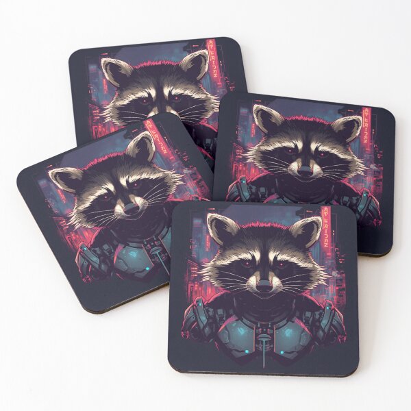 Item preview, Cyborg Raccoon designed and sold by ArtCraftLab.