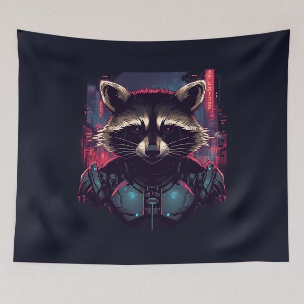 Item preview, Cyborg Raccoon designed and sold by ArtCraftLab.