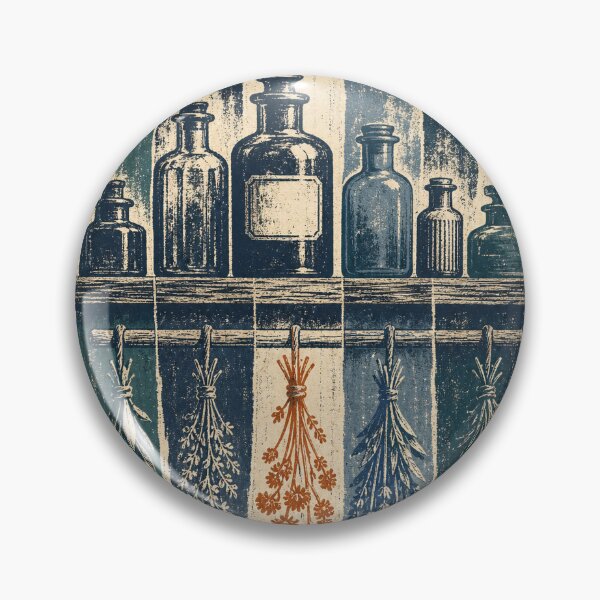 Item preview, Apothecary Shelf in the Herb Kitchen Witchy Art designed and sold by VisualArtsOasis.