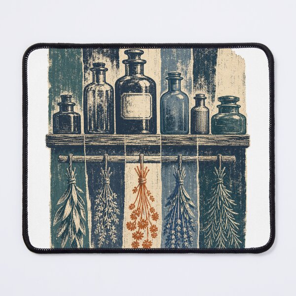 Item preview, Apothecary Shelf in the Herb Kitchen Witchy Art designed and sold by VisualArtsOasis.