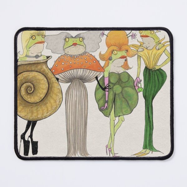 Item preview, Frog Fashion Watercolor Garden Theme designed and sold by Adronia.