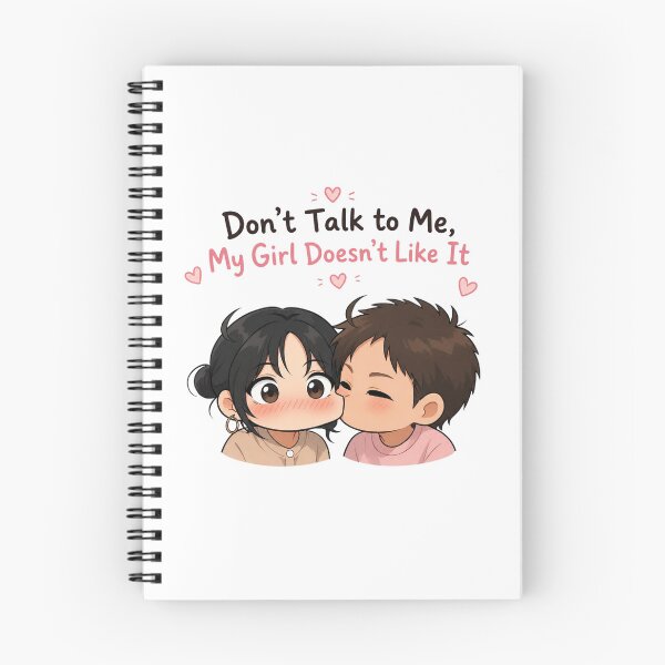 Item preview, Don’t Talk to Me, My Girl Doesn’t Like It – Cute Couple designed and sold by anemiche.