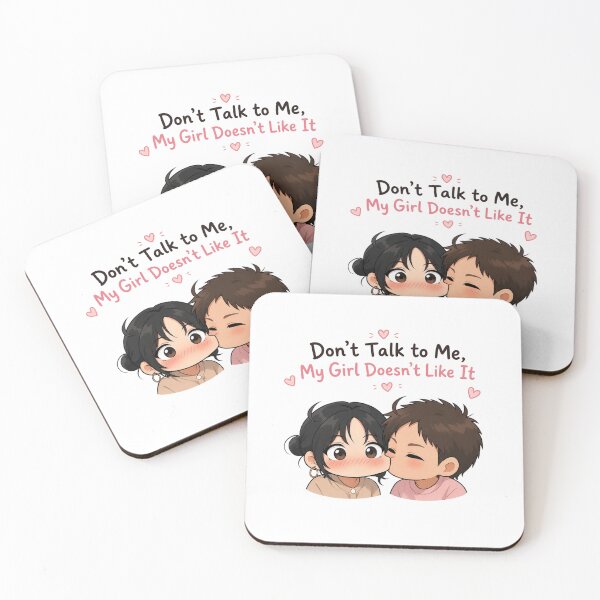 Item preview, Don’t Talk to Me, My Girl Doesn’t Like It – Cute Couple designed and sold by anemiche.