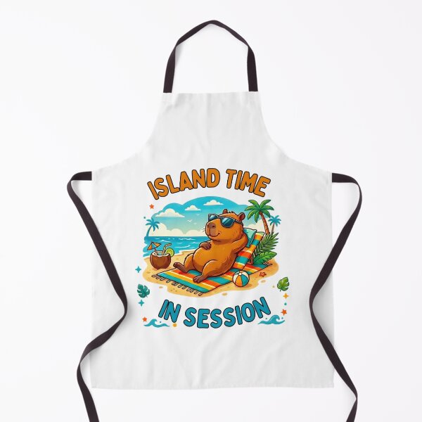 Item preview, Island Time In Session Capybara Beach Vacation T-Shirt designed and sold by laughingshirts.
