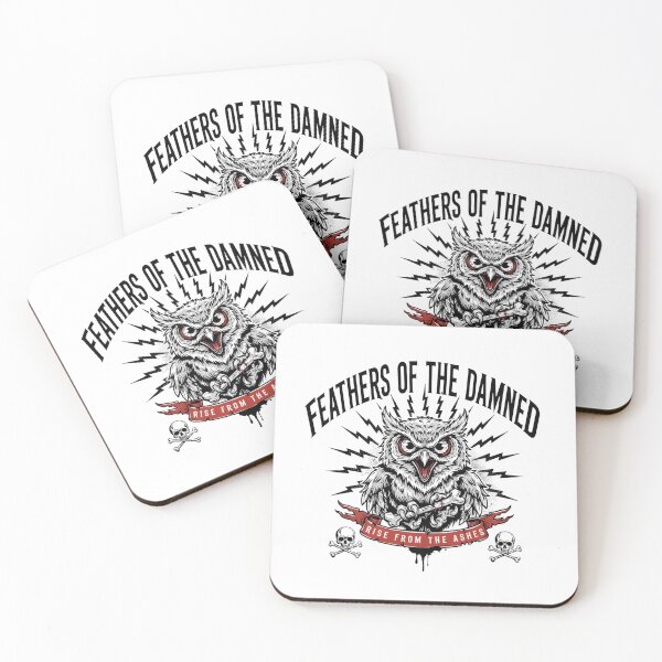 Item preview, Feathers Of The Damned Owl Bone Claw Deathcore Graphic designed and sold by Enea Kelo.