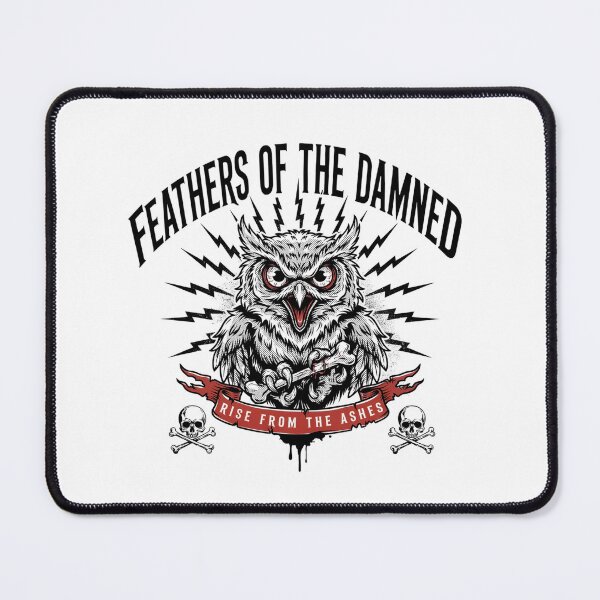 Item preview, Feathers Of The Damned Owl Bone Claw Deathcore Graphic designed and sold by Enea Kelo.