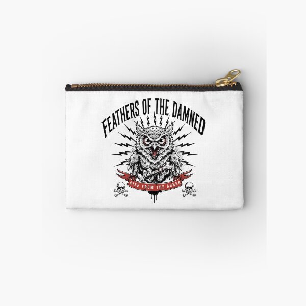 Item preview, Feathers Of The Damned Owl Bone Claw Deathcore Graphic designed and sold by Enea Kelo.