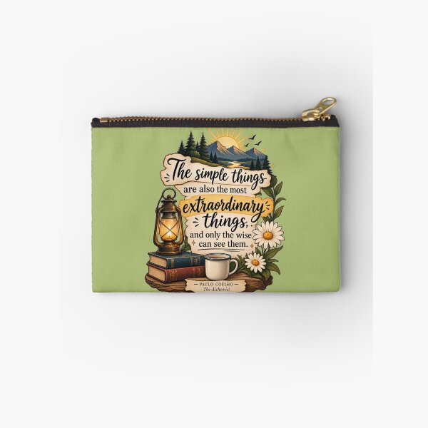 Item preview, The Simple Things Are Extraordinary Quote | Paulo Coelho Inspirational Book Quote | The Alchemist designed and sold by MimiSabu.