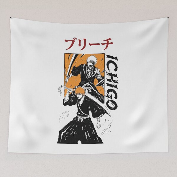 Item preview, Ichigo Kurosaki Hollow Form Bleach Manga Style Anime Poster designed and sold by FreakToons.