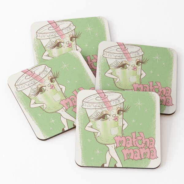 Item preview, Matcha Cup Retro Cafe Theme designed and sold by Adronia.