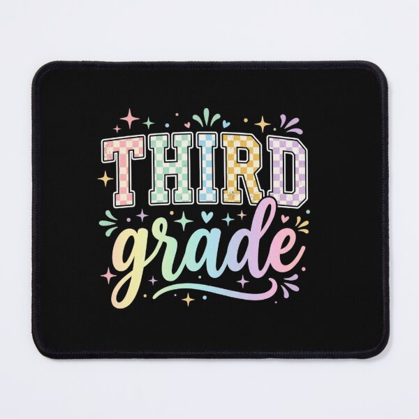 Item preview, Back to School Checkered Third Grade Team Teacher Students School designed and sold by viectory.