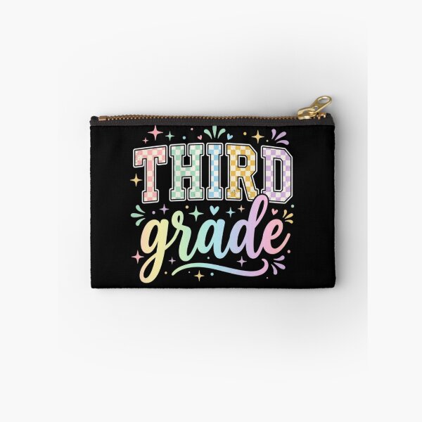 Item preview, Back to School Checkered Third Grade Team Teacher Students School designed and sold by viectory.