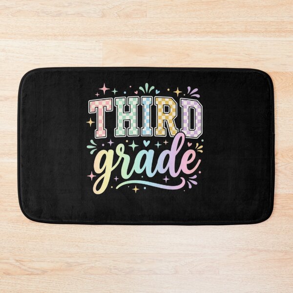 Item preview, Back to School Checkered Third Grade Team Teacher Students School designed and sold by viectory.