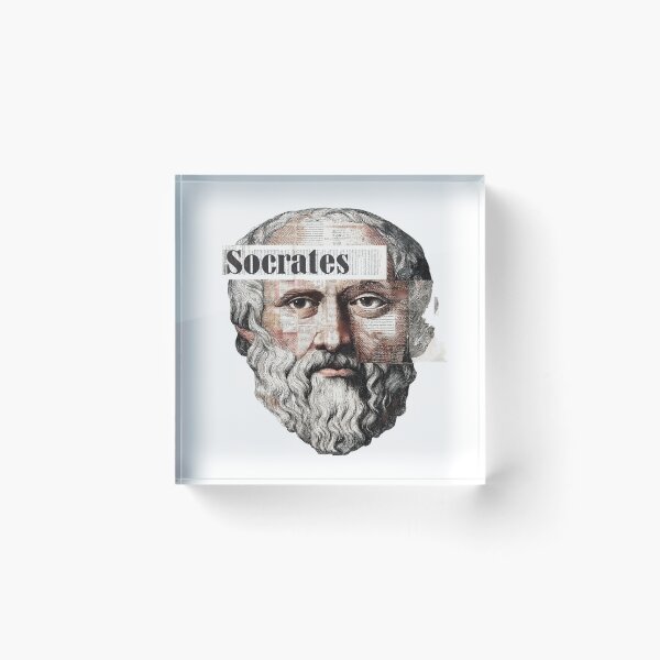 Item preview, Socrates & Ancient Greek Philosophers Collage - Stoicism & Classical Philosophy Decor (T-Shirt, Poster & Sticker) designed and sold by OzzFrequency.