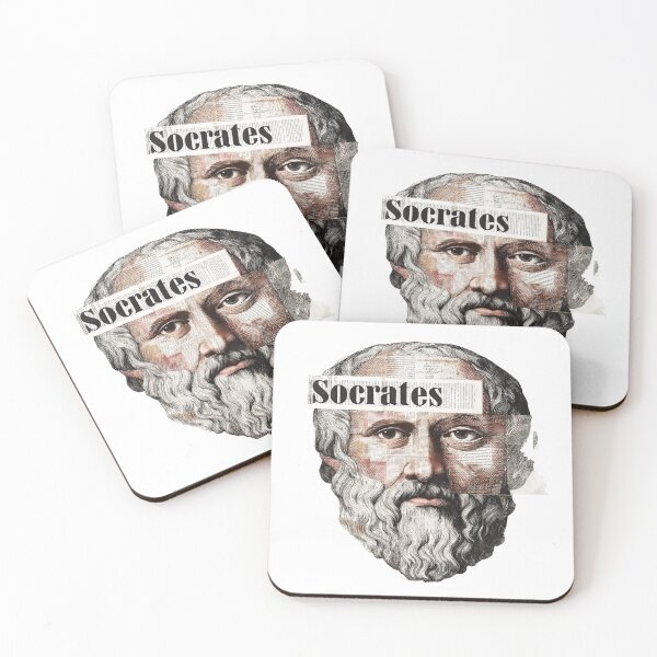 Item preview, Socrates & Ancient Greek Philosophers Collage - Stoicism & Classical Philosophy Decor (T-Shirt, Poster & Sticker) designed and sold by OzzFrequency.