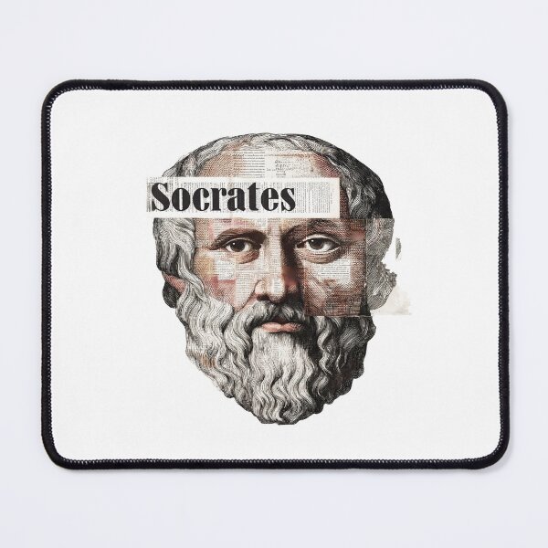 Item preview, Socrates & Ancient Greek Philosophers Collage - Stoicism & Classical Philosophy Decor (T-Shirt, Poster & Sticker) designed and sold by OzzFrequency.