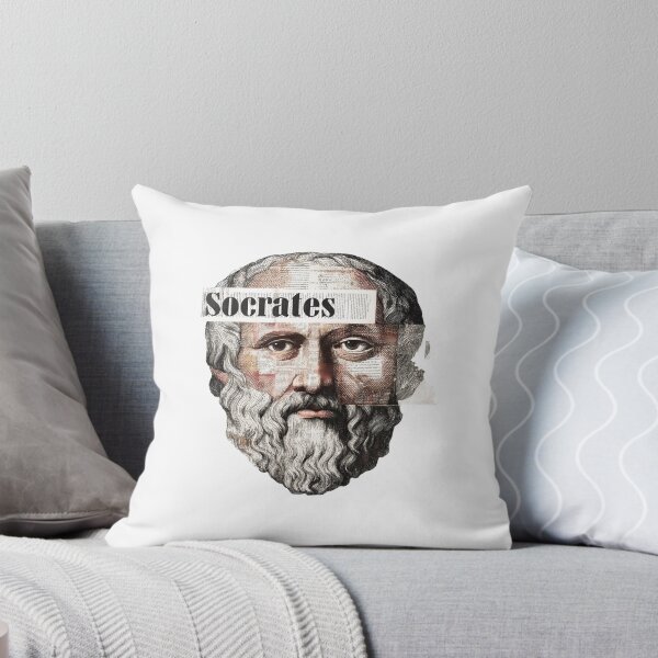 Item preview, Socrates & Ancient Greek Philosophers Collage - Stoicism & Classical Philosophy Decor (T-Shirt, Poster & Sticker) designed and sold by OzzFrequency.