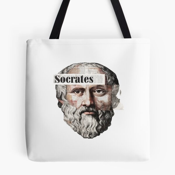 Item preview, Socrates & Ancient Greek Philosophers Collage - Stoicism & Classical Philosophy Decor (T-Shirt, Poster & Sticker) designed and sold by OzzFrequency.