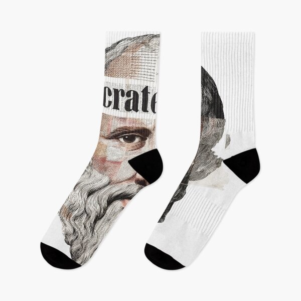 Item preview, Socrates & Ancient Greek Philosophers Collage - Stoicism & Classical Philosophy Decor (T-Shirt, Poster & Sticker) designed and sold by OzzFrequency.