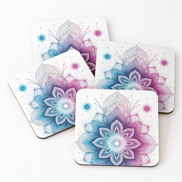 Item preview, Elegant mandala flower in vibrant colors designed and sold by Mianku | Für das Leben.