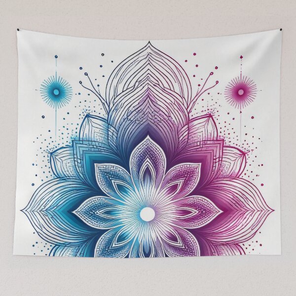 Item preview, Elegant mandala flower in vibrant colors designed and sold by Mianku | Für das Leben.
