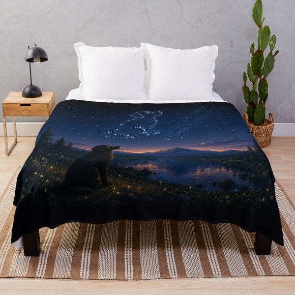 Item preview, Night of Constellations – Magical Labrador Under the Stars designed and sold by Goodthingstree.