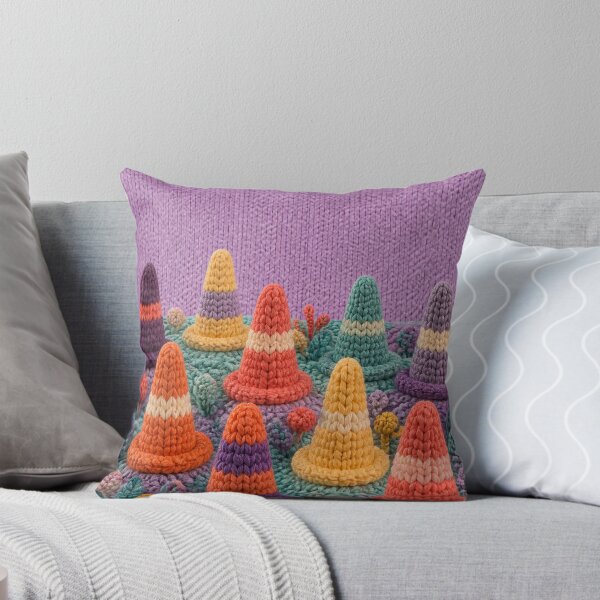 Item preview, Knitted Traffic Cone Garden designed and sold by GraphycoPublish.