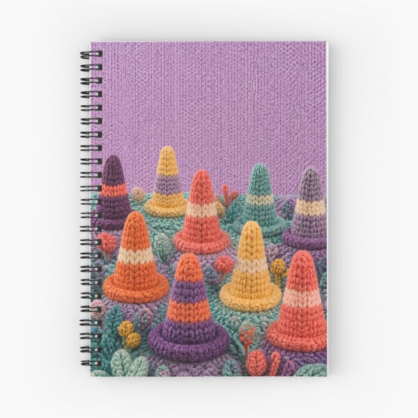 Item preview, Knitted Traffic Cone Garden designed and sold by GraphycoPublish.