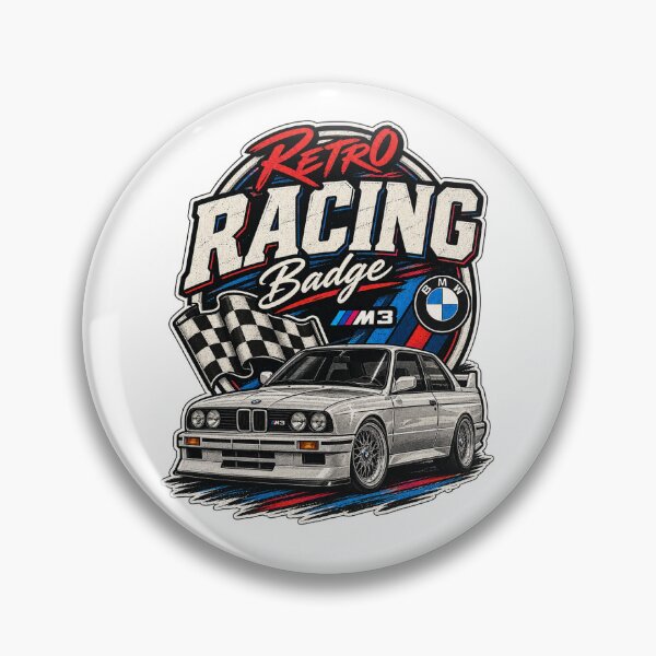 Item preview, Retro Racing Badge BMW E30 Vintage Motorsport Car Streetwear designed and sold by Aesthicer.