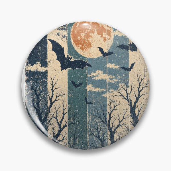 Item preview, Bats above the Bare Winter Trees Witchcore Art designed and sold by VisualArtsOasis.