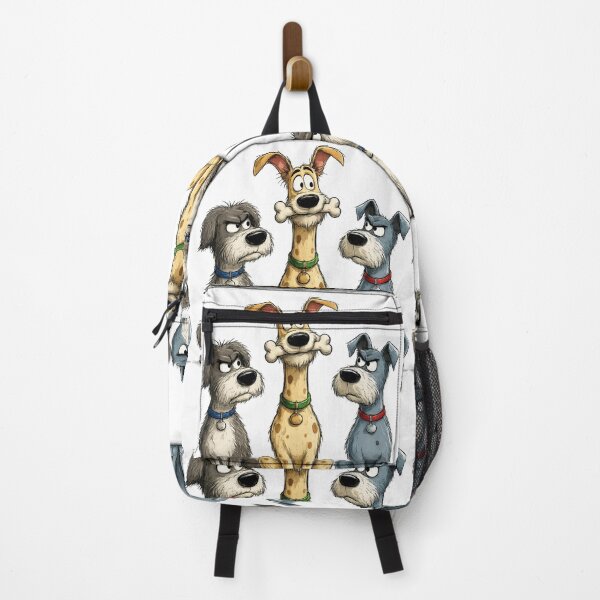 Item preview, Jealous Dogs with a Bone Cartoon Illustration designed and sold by GRFORA.