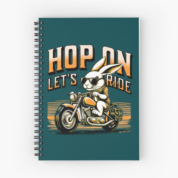 Item preview, Cool Biker Bunny Hop On Let’s Ride designed and sold by Sachie's Studio.
