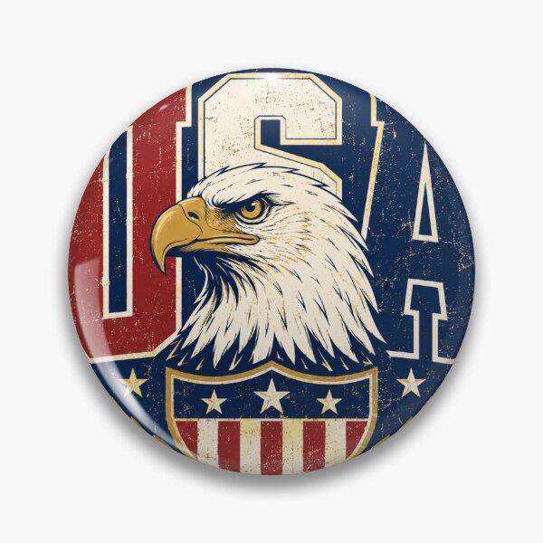 Item preview, USA Eagle Sticker designed and sold by RedRubyBubble.